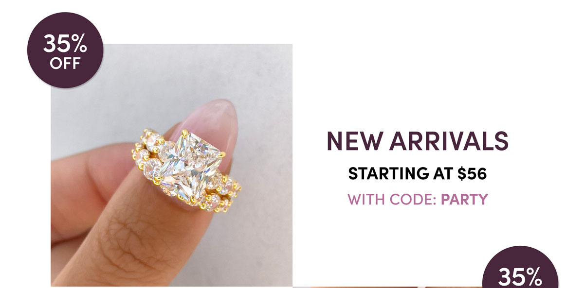 35% Off New Arrivals. Starting At $56 With Code: Party.