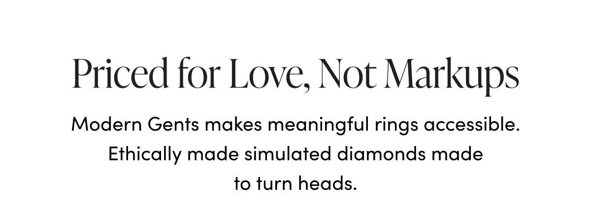 Priced for love, not markups