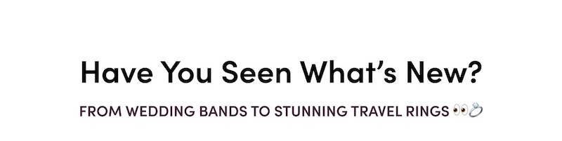 Have You Seen What's New? From Wedding Bands To Stunning Travel Rings 👀💍 