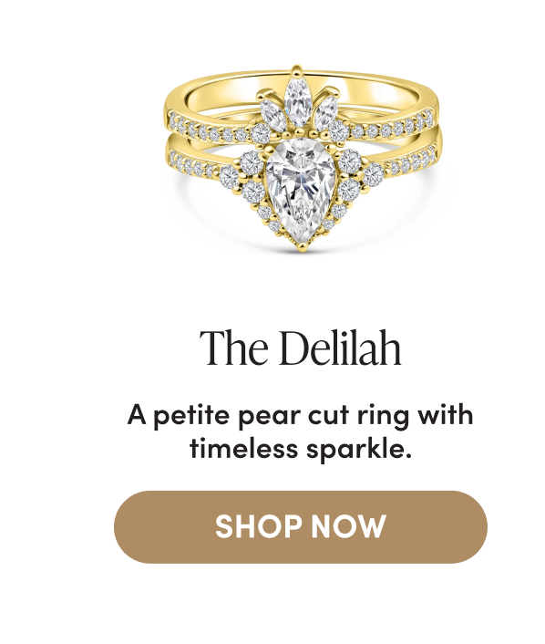 THE DELILAH | A PETITE PEAR CUT RING WITH TIMELESS SPARKLE | SHOP NOW