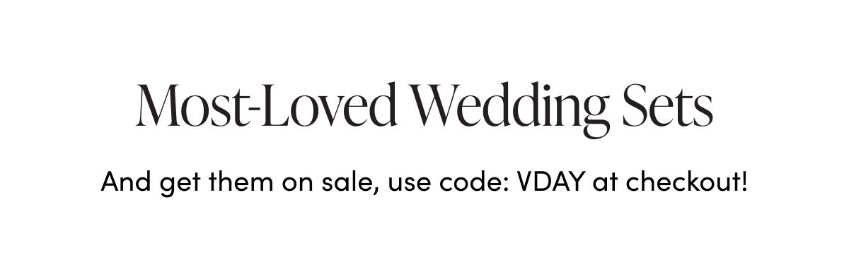 Most-loved Wedding Sets