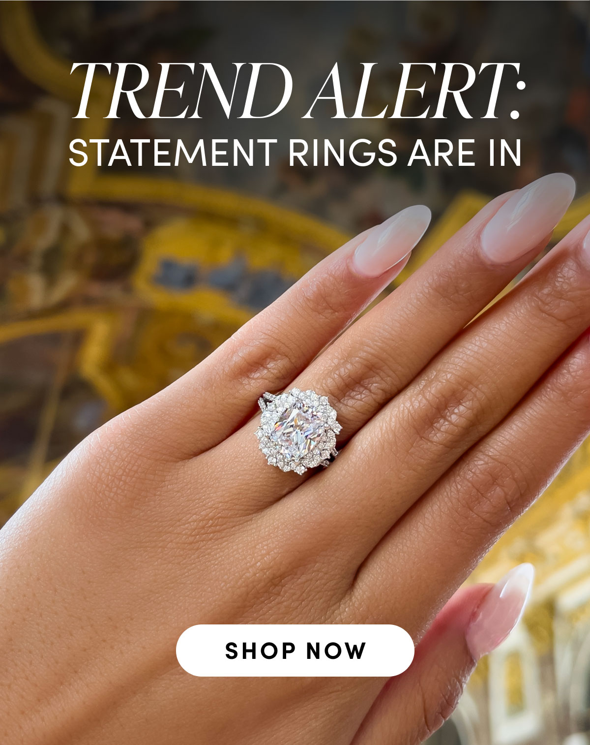 Trend Alert: statement rings are in. Shop now.