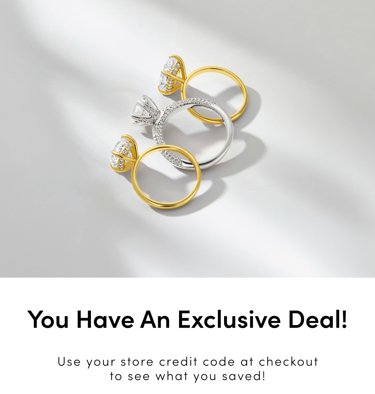 Use your store credit code at checkout