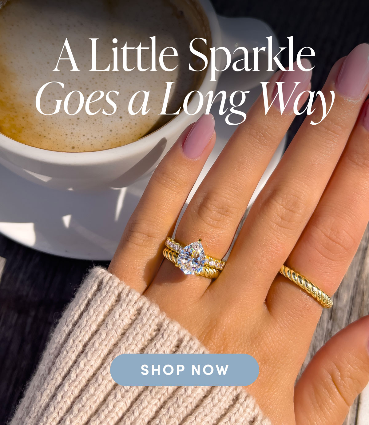 A little sparkle goes a long way. Shop now. 