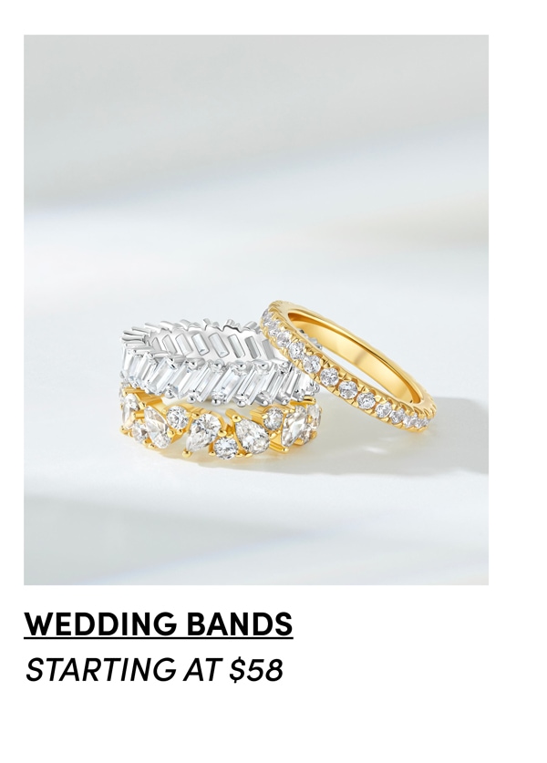 Wedding Bands. Starting at $58