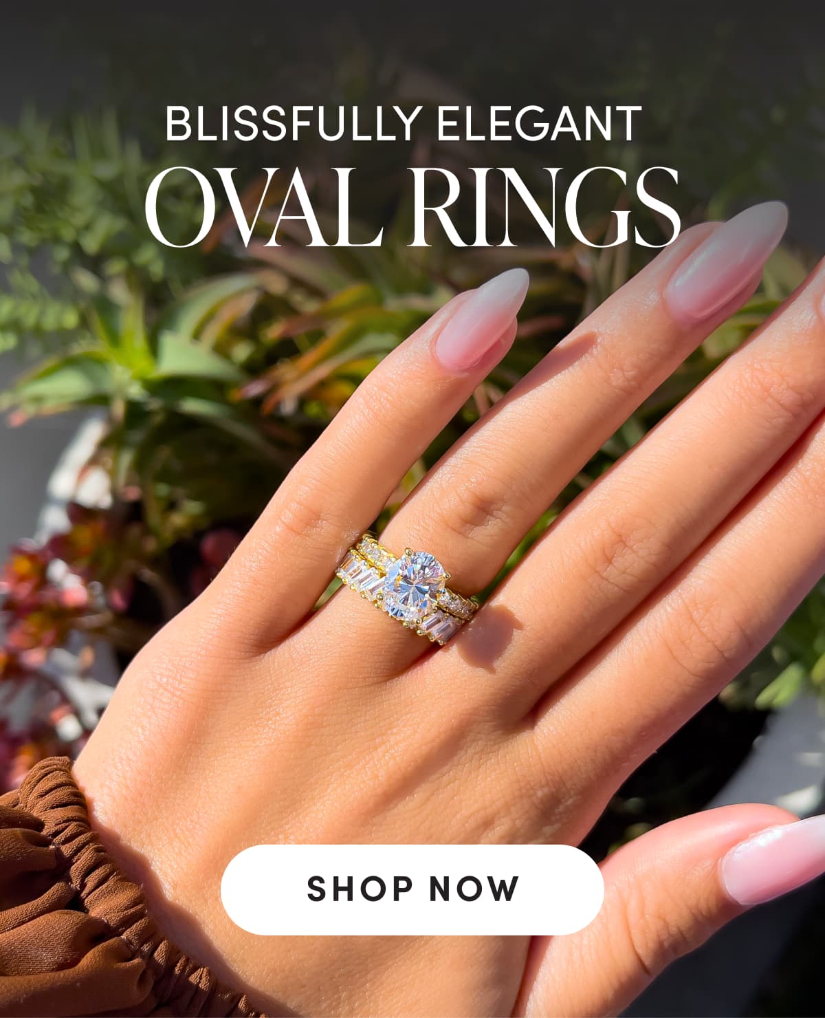 BLISSFULLY ELEGANT OVAL RINGS