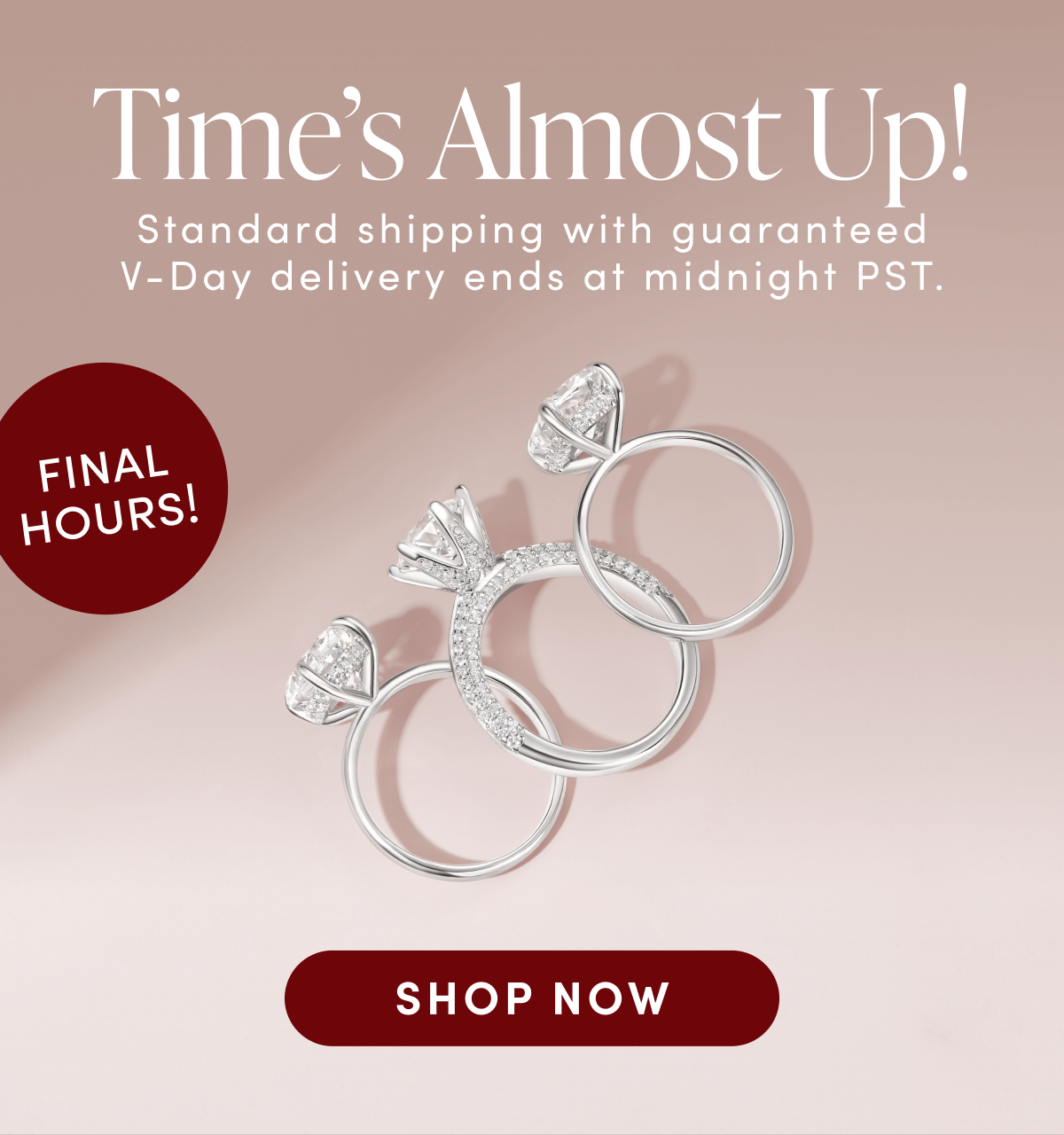Time's almost up! | SHOP NOW