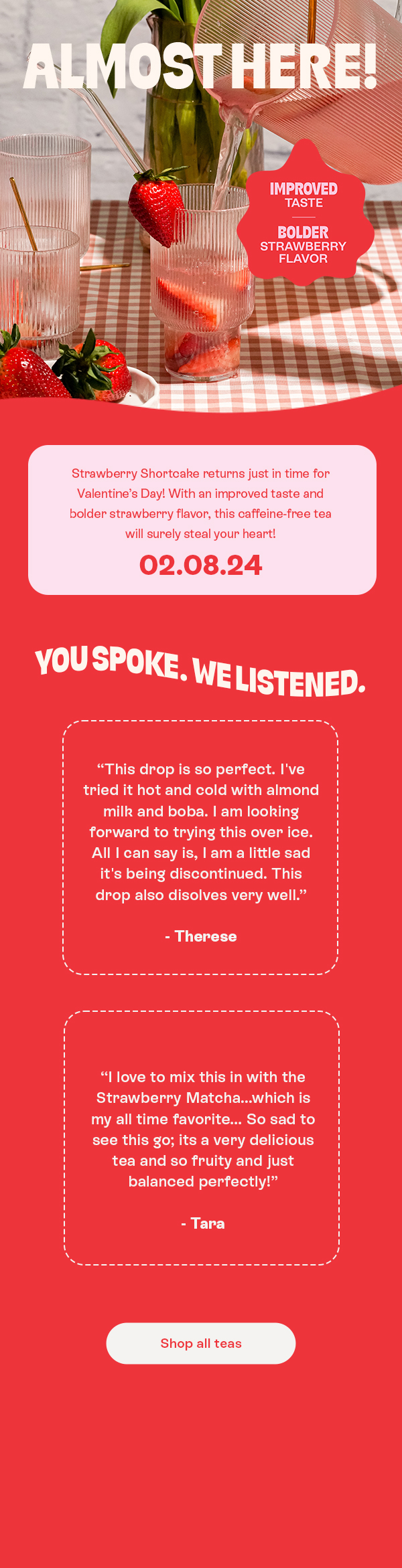 🍓🍰 Countdown to Strawberry Shortcake Tea Drops