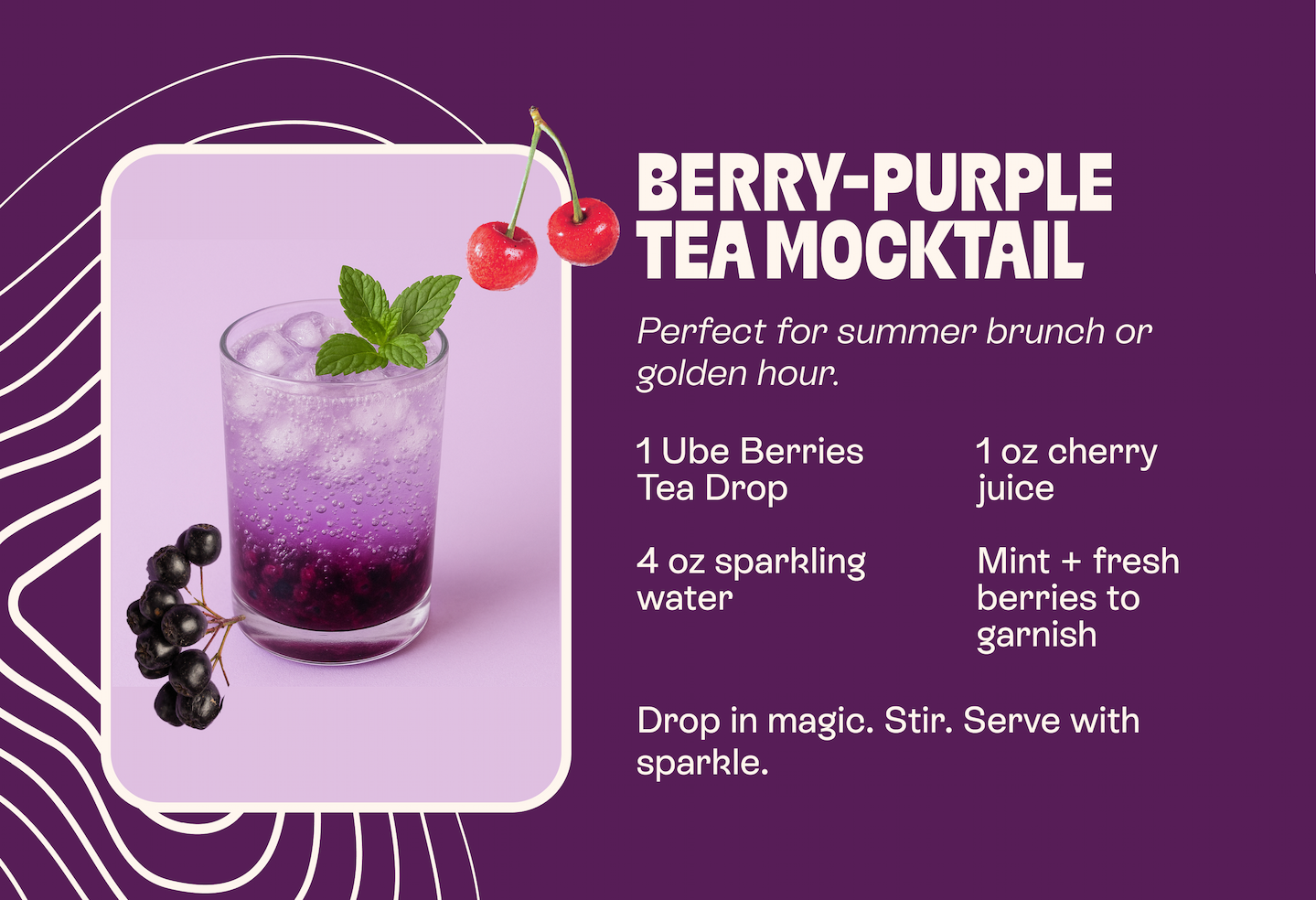 Berry Purple Mocktail
