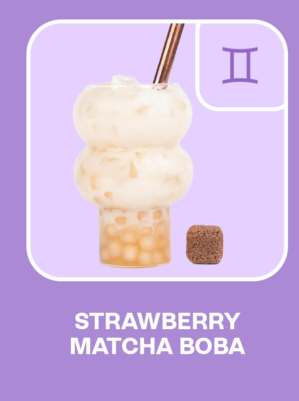 Strawberry Matcha Boba