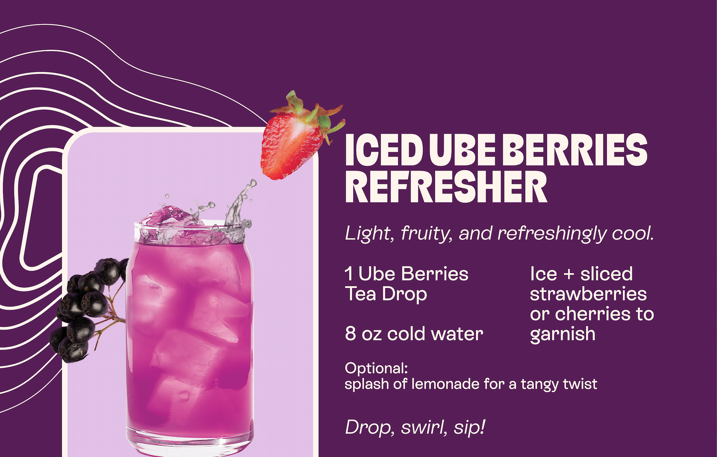 Iced Ube Berries Refresher