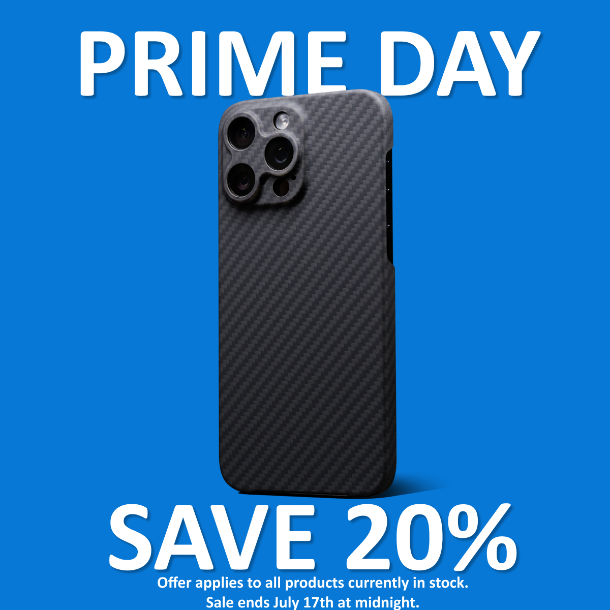 Save 20% off all in-stock products. Offer ends July 17th at midnight.