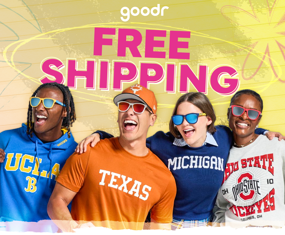 goodr Offers Free US Standard Shipping 7/31-8/2