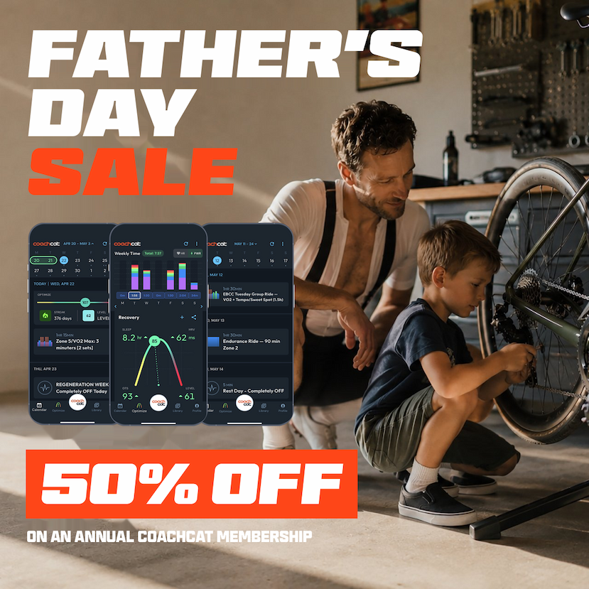 A graphic promoting the FasCat/CoachCat Father's Day sale. 