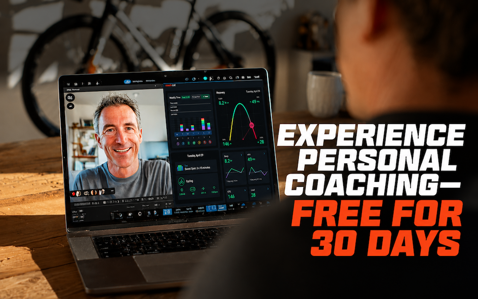 A graphic promoting the opportunity to experience a personal coach free for 30 days 