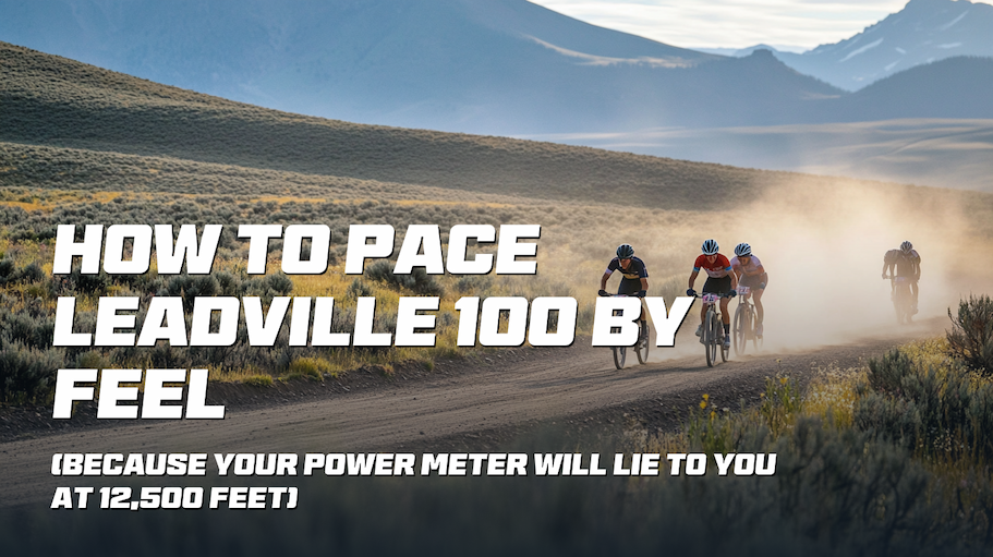 Graphic promoting Leadville 100 pacing article 