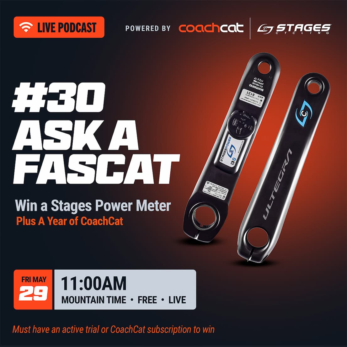 A graphic promoting FasCat's Ask A FasCat #30