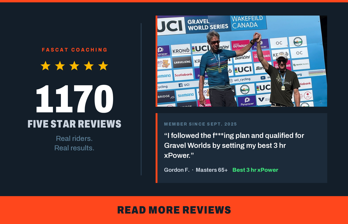 FastCat five-star reviews 