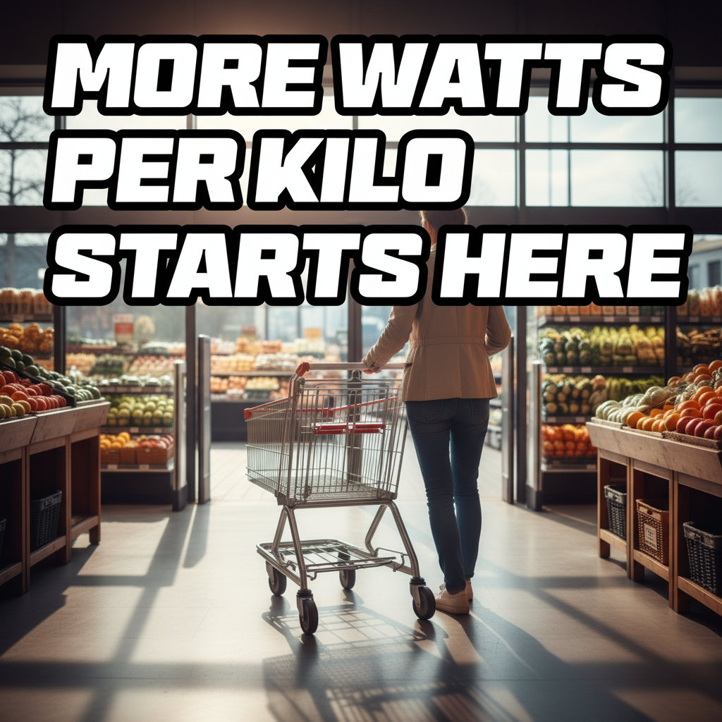 an image of a woman pushing a shopping cart through a store