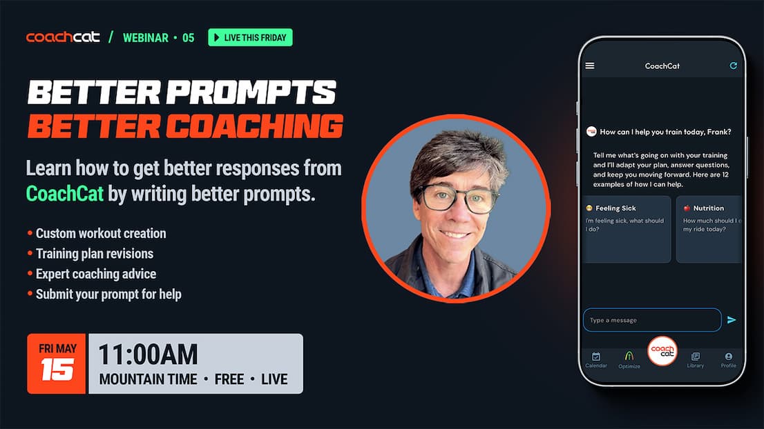 Hey, graphic promoting a FasCat webinar for better prompting for better coaching 