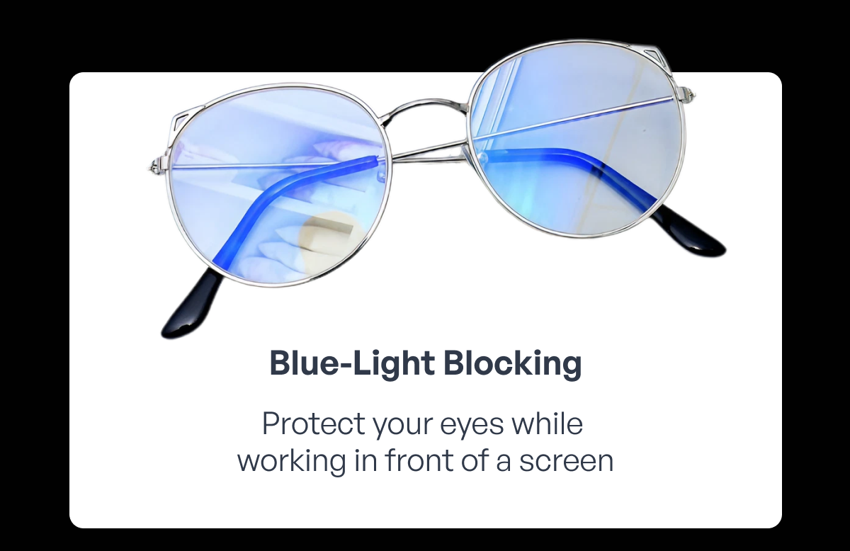 blue-light blocking protect your eyes while working in front of a screen