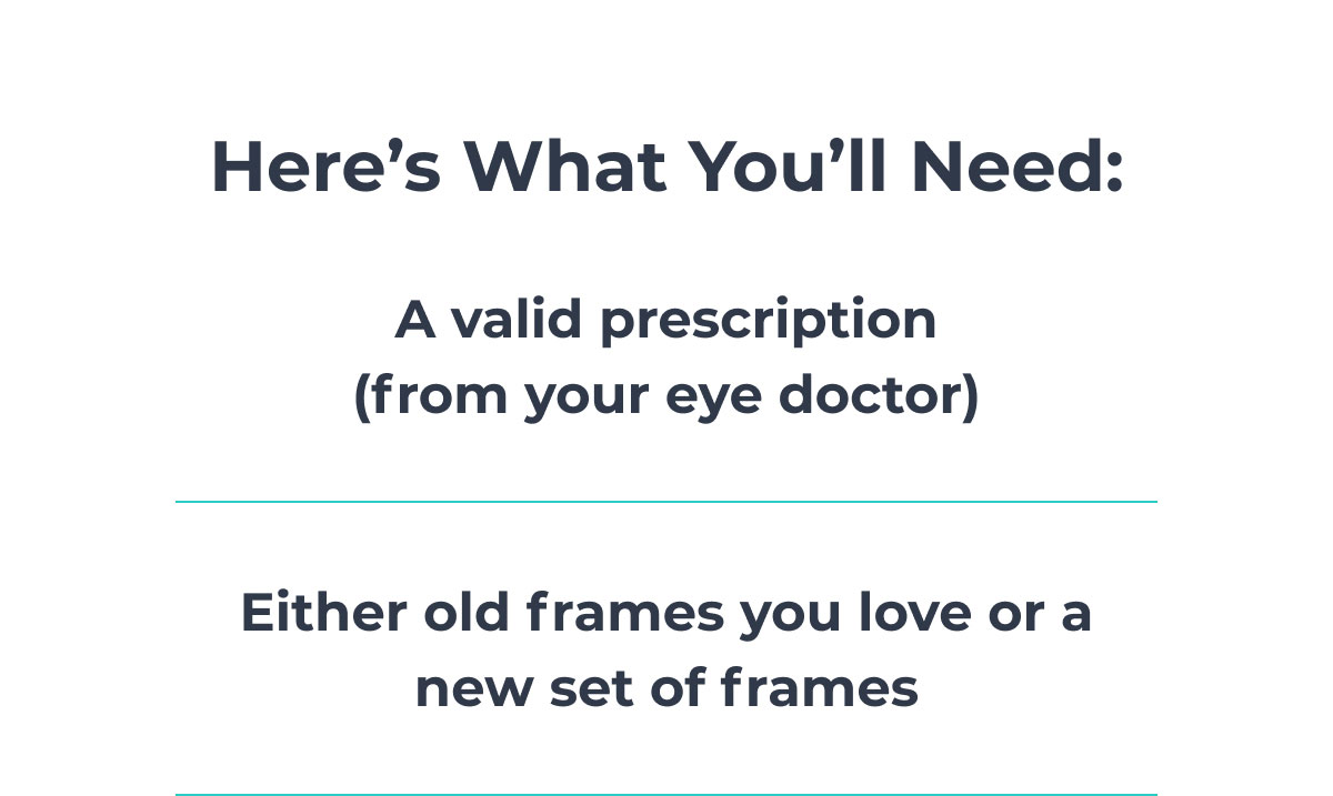Here's What You'll Need