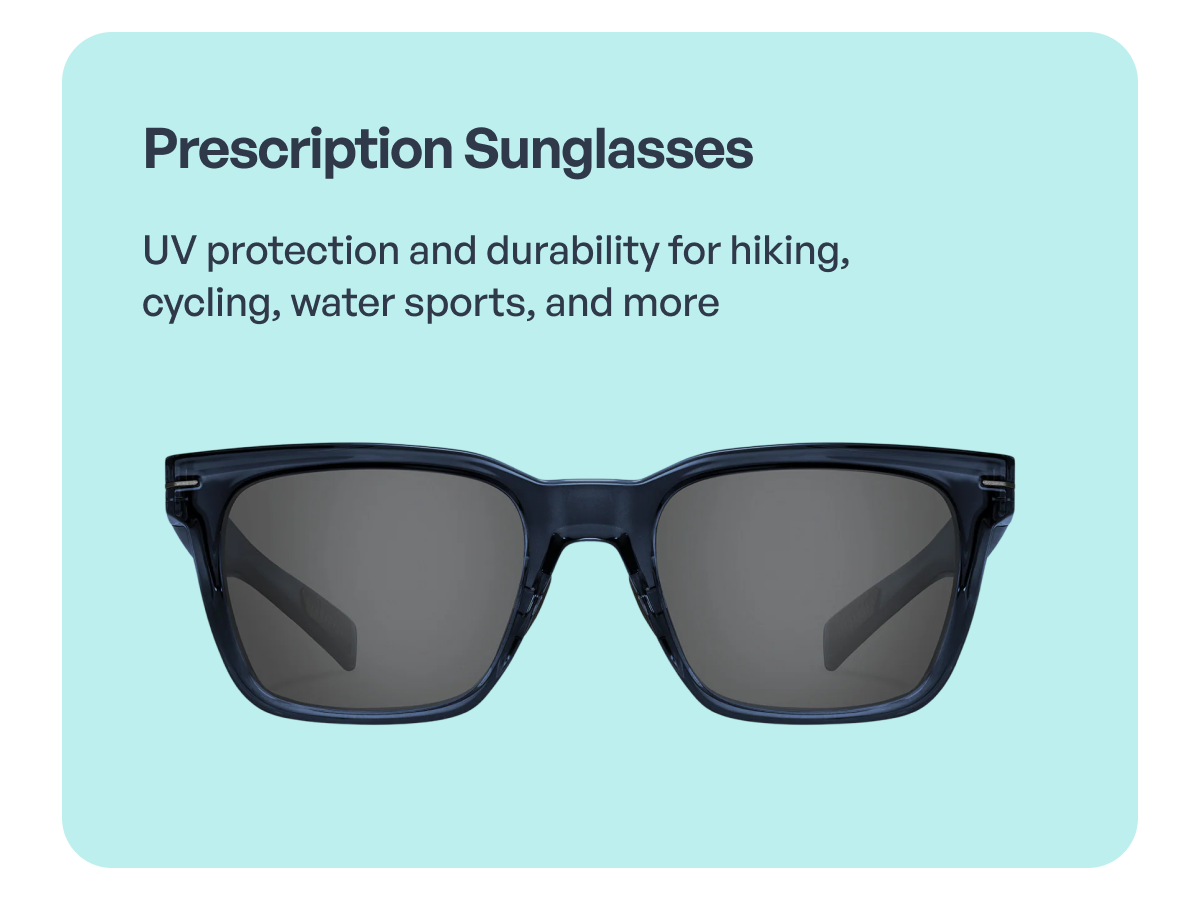 prescription sunglasses uv protection and durability for hiking, cycling, water sports, and more
