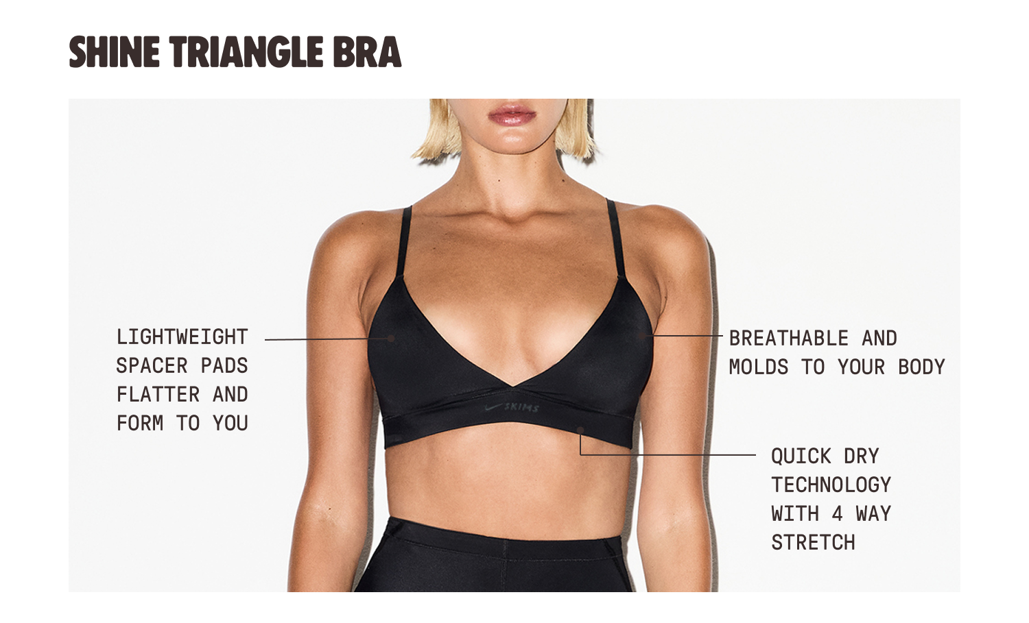 SHINE TRIANGLE BRA