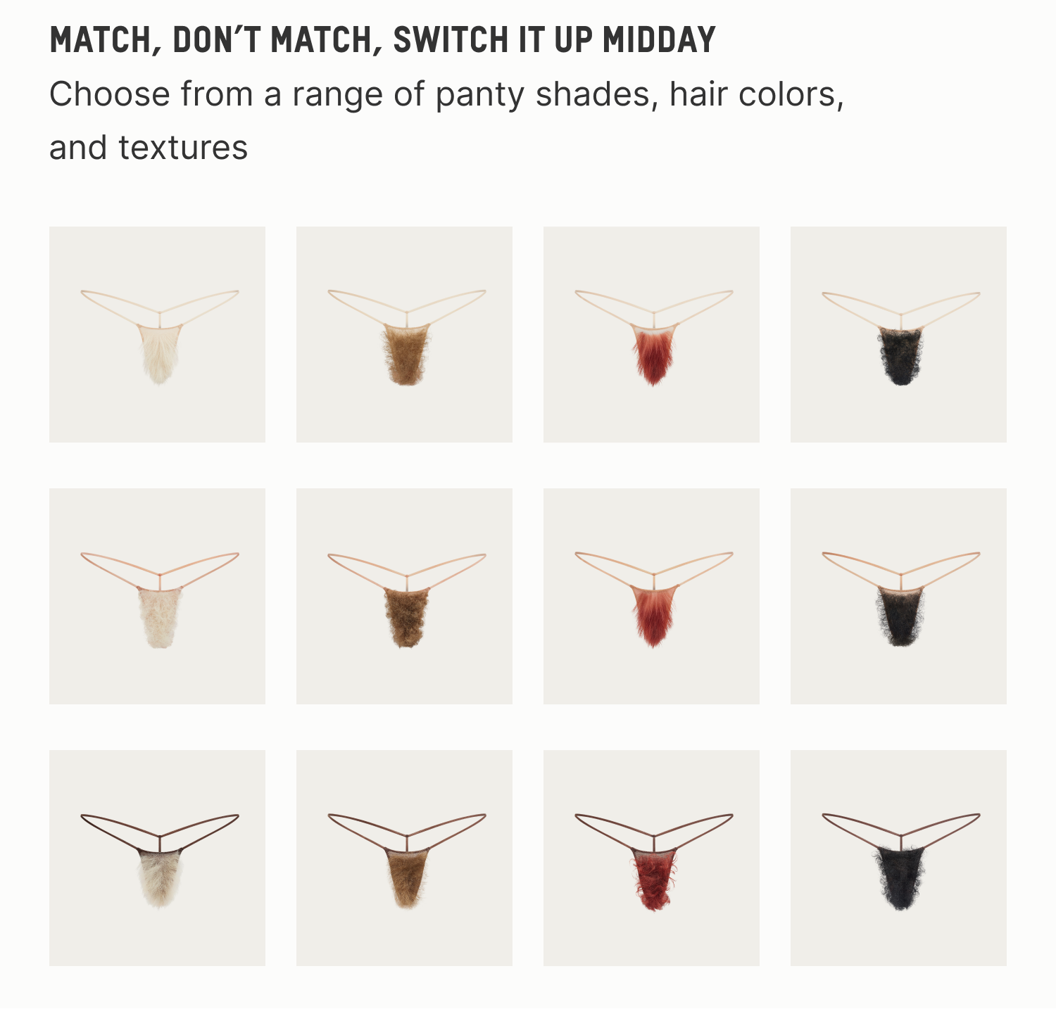 MATCH, DON'T MATCH, SWITCH IT UP MIDDAY