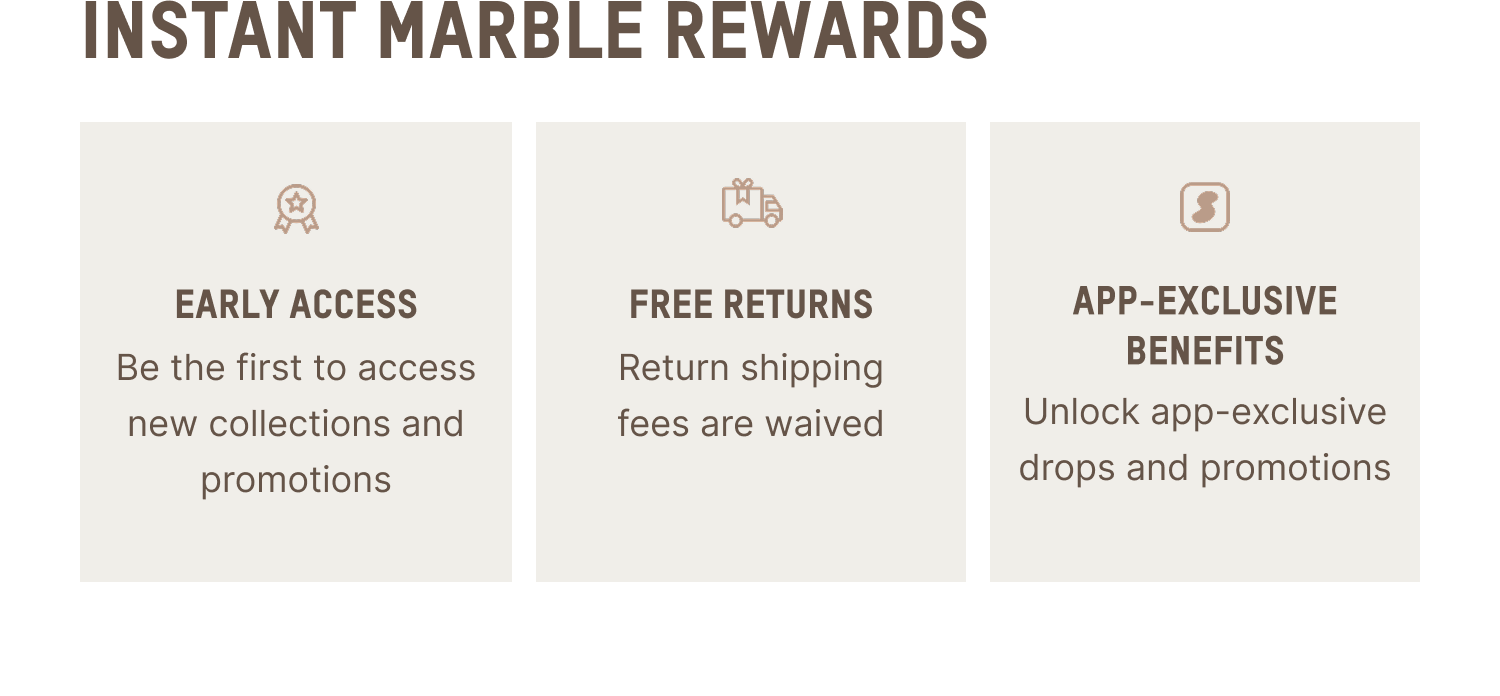 INSTANT MARBLE REWARDS