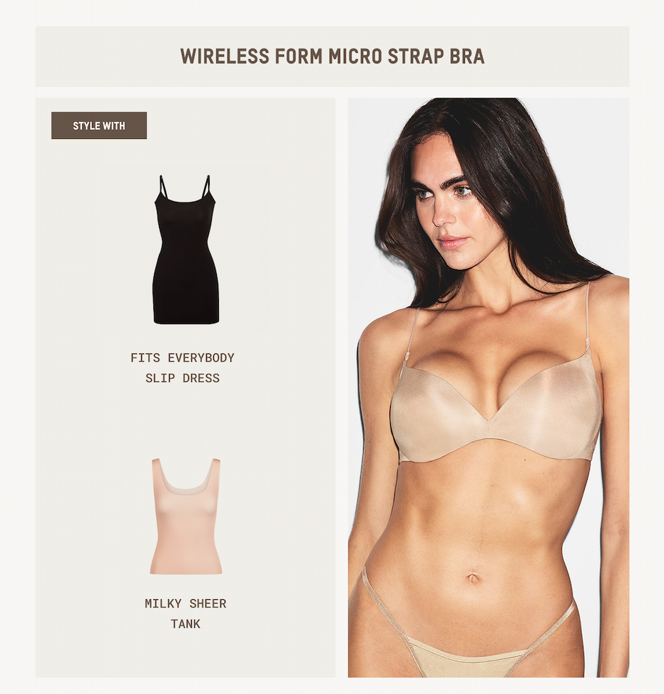 WIRELESS FORM MICRO STRAP BRA
