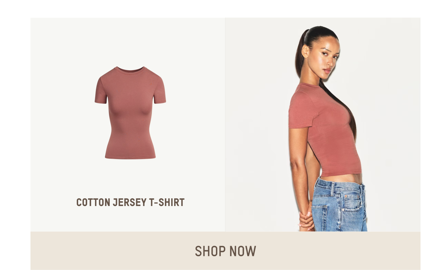 COTTON JERSEY T-SHIRT