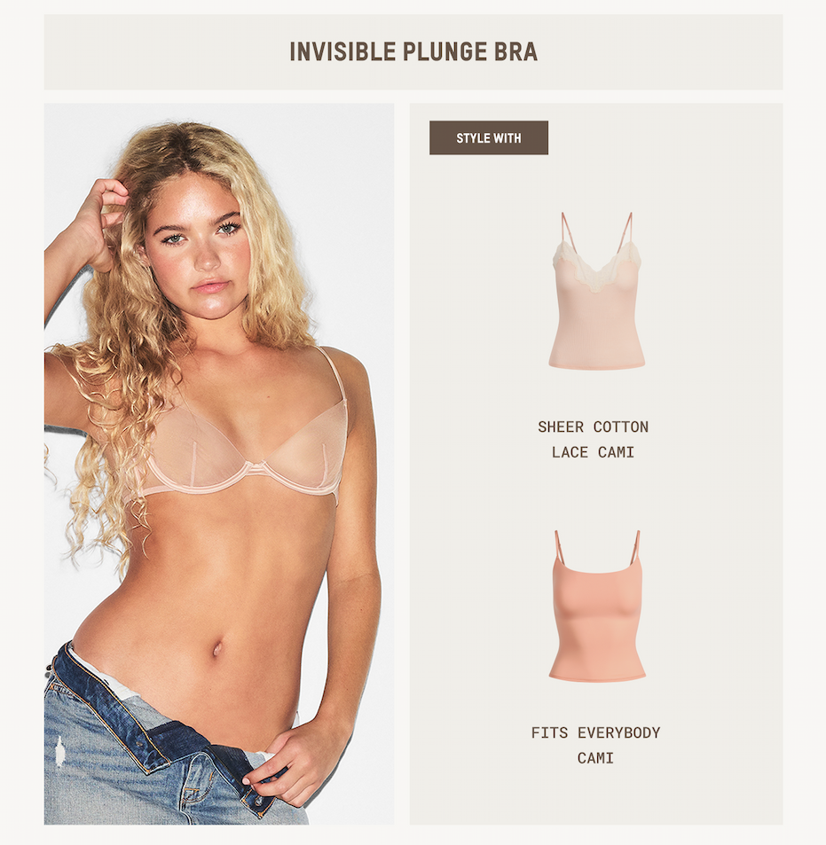 INVISIBLE PLUNGE BRA