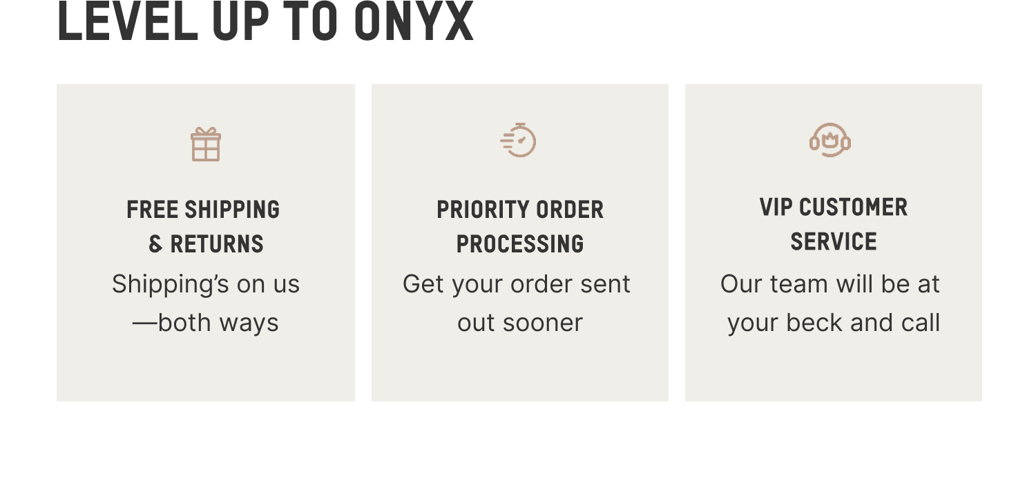 LEVEL UP TO ONYX