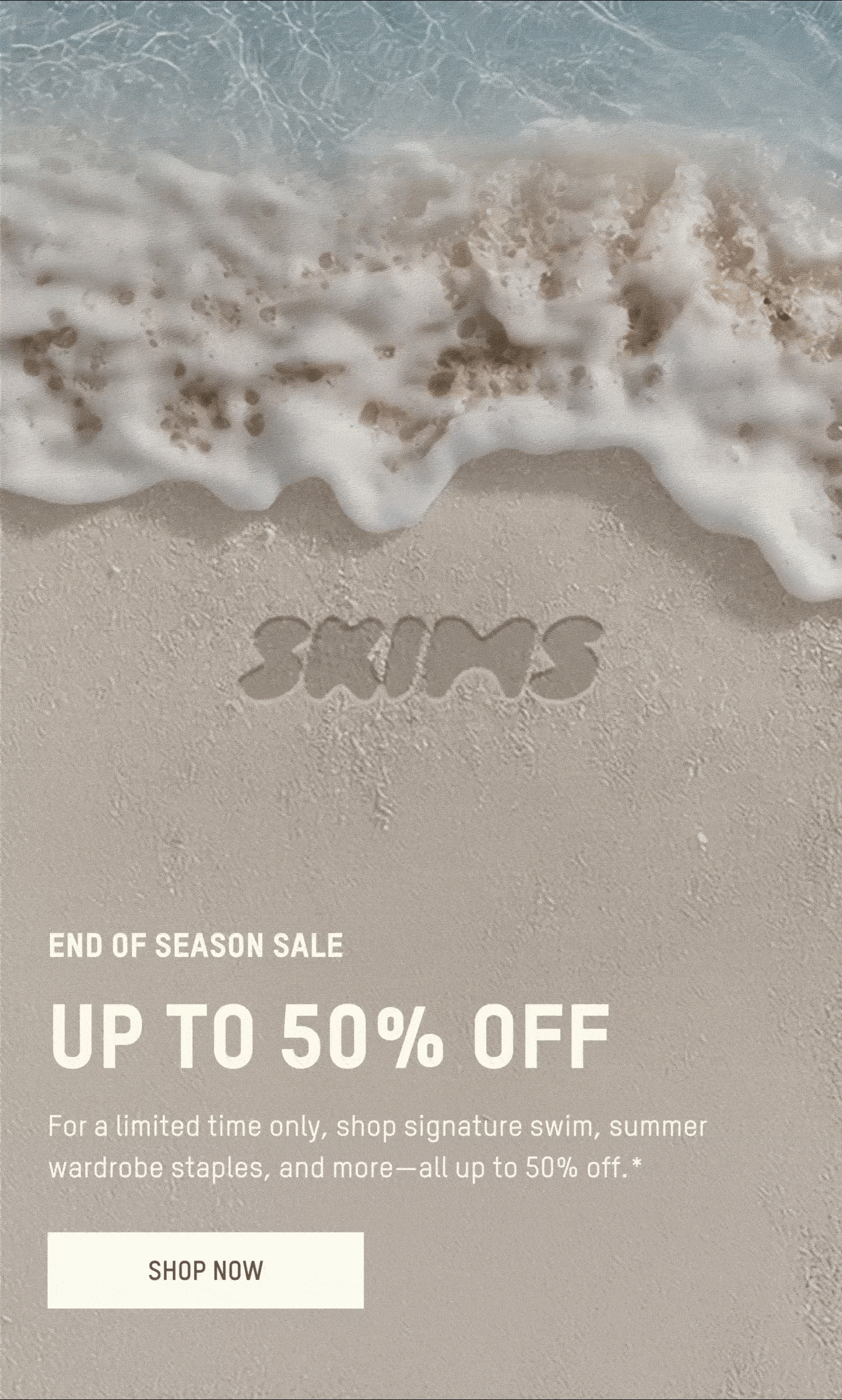 END OF SEASON SALE - UP TO 50% OFF