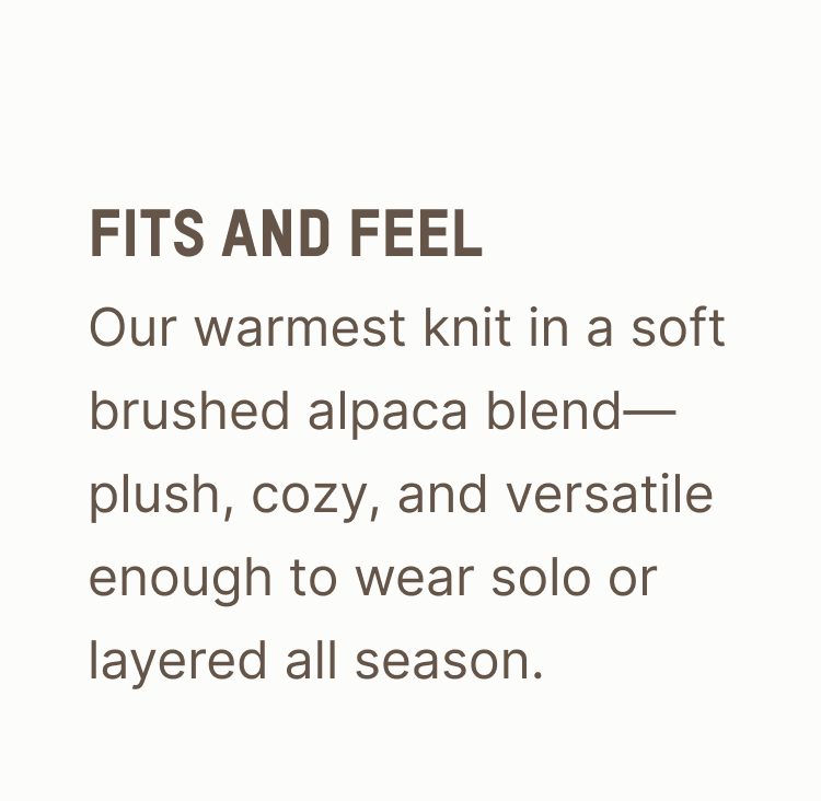 OUR WARMEST KNIT