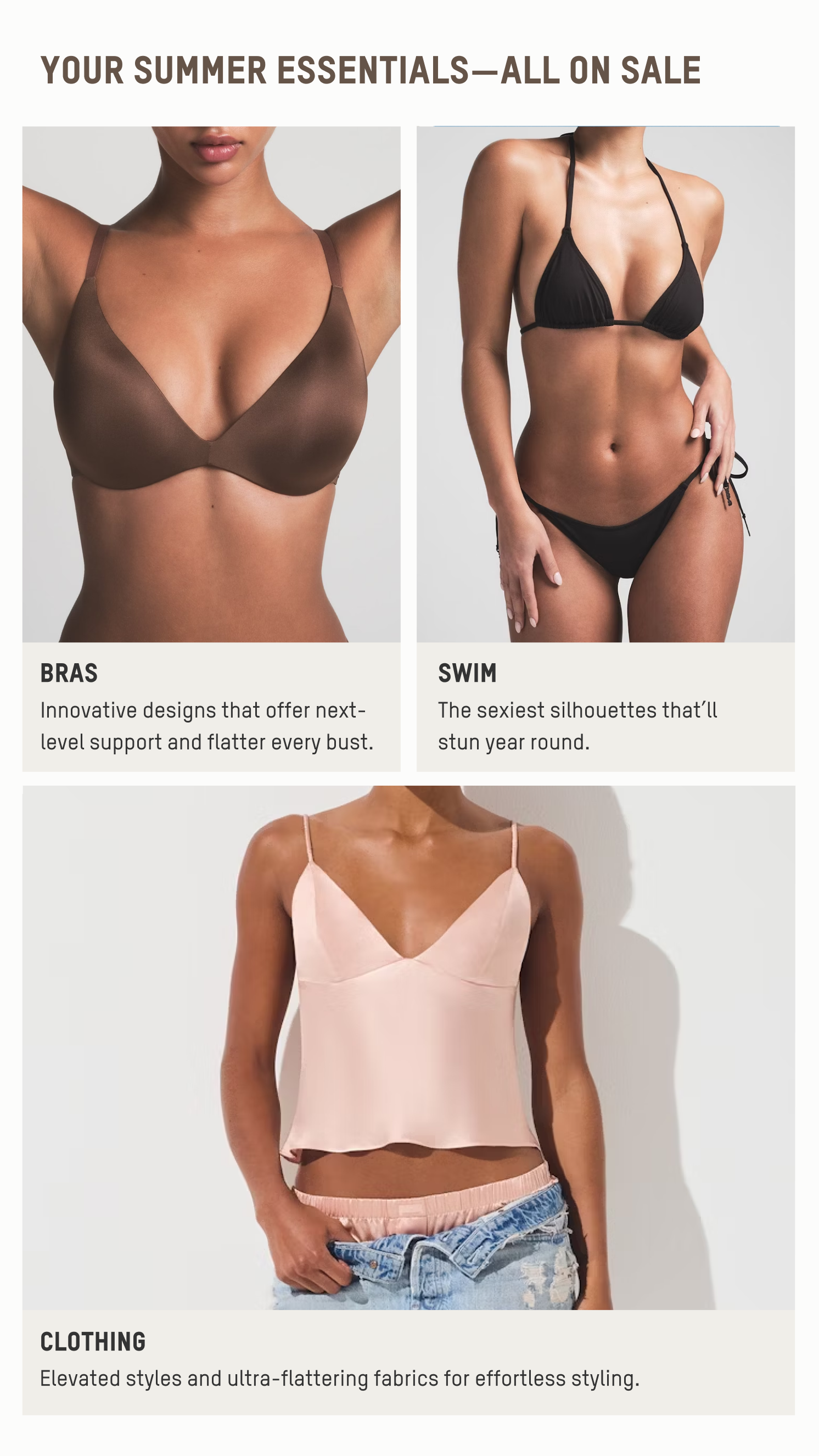 YOUR SUMMER ESSENTIALS - ALL ON SALE