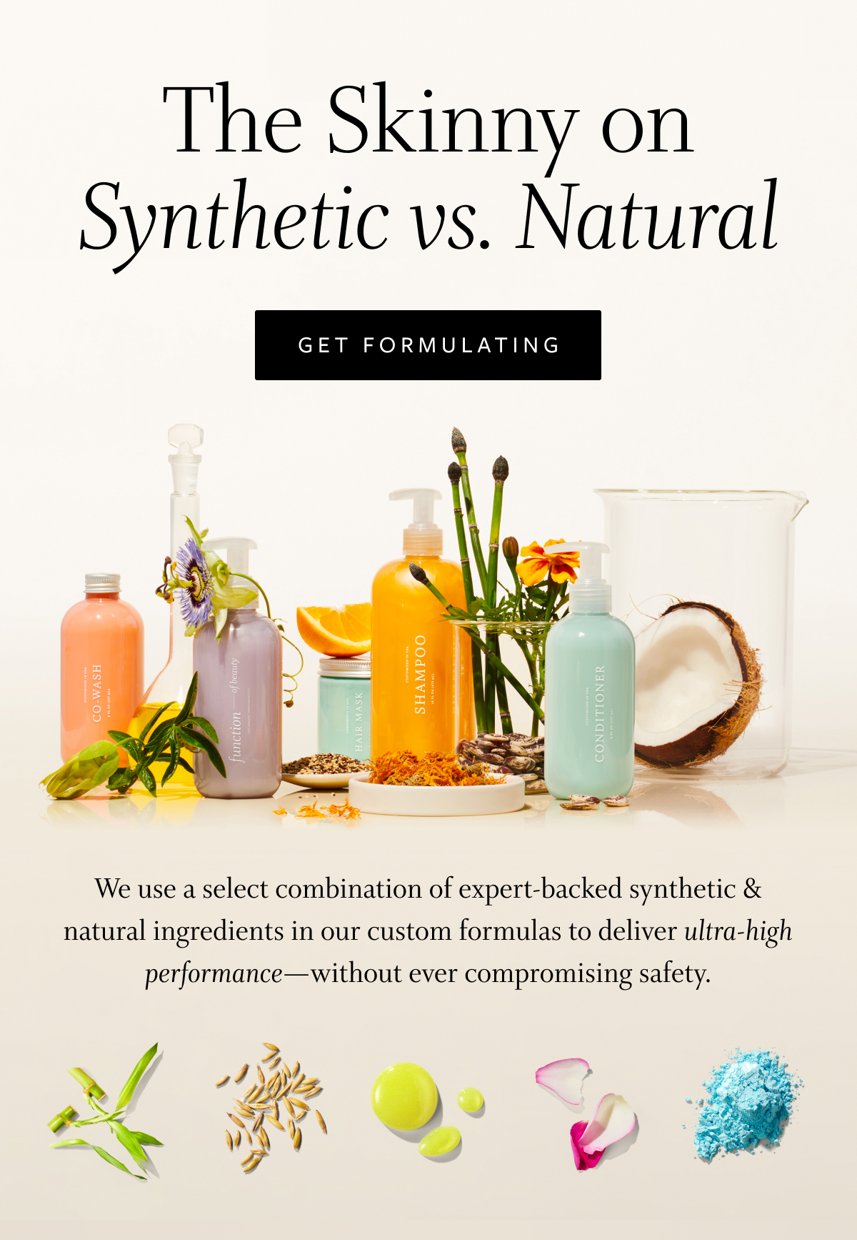 Ingredient spotlight synthetic vs. natural 🧪 🌱 Function Of Beauty