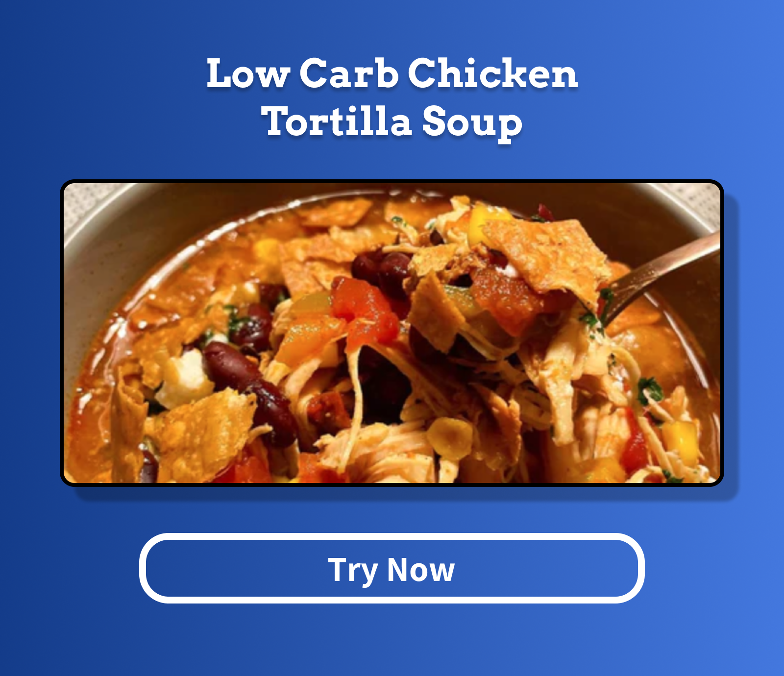 Low Carb Chicken Tortilla Soup