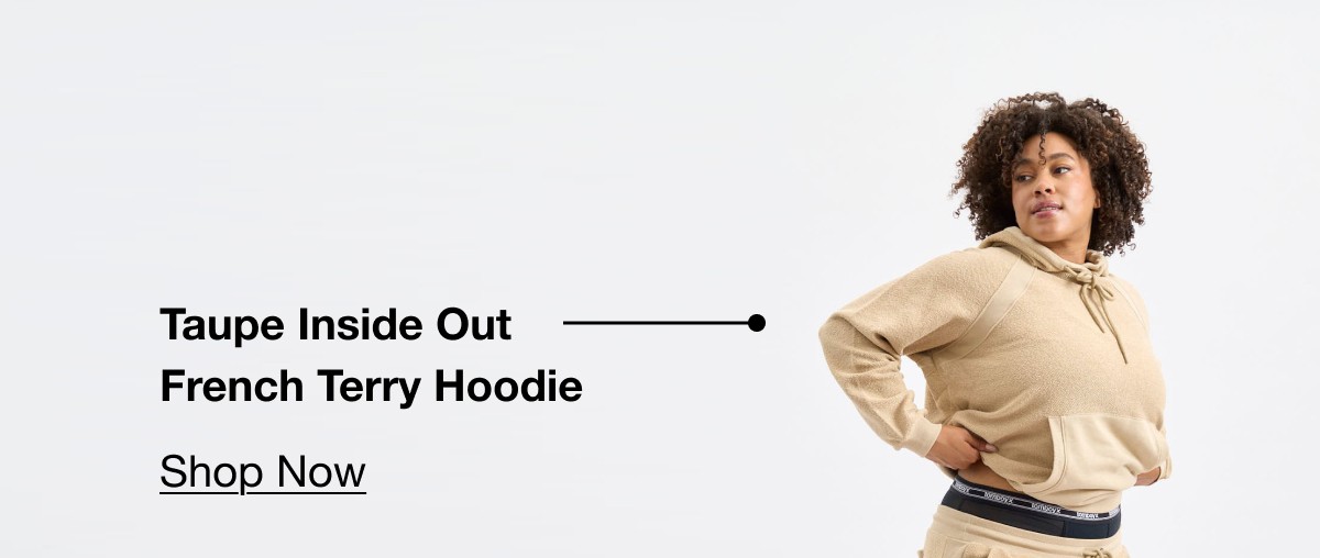 Taupe Inside Out French Terry Hoodie