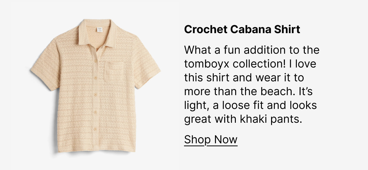 Crochet Cabana Shirt