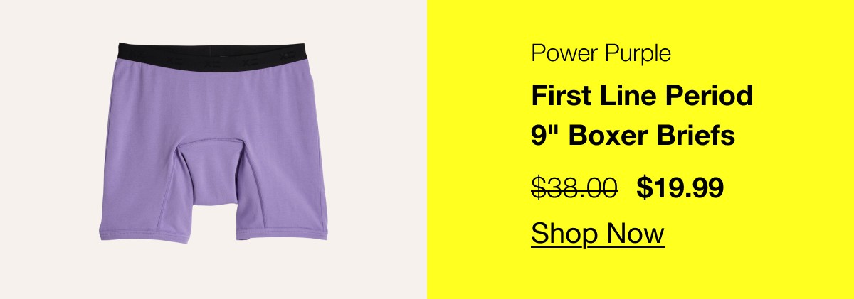 First Line Period 9" Boxer Briefs