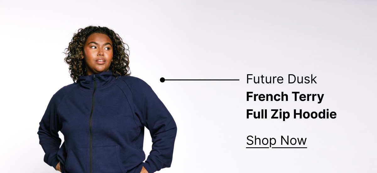 French Terry Full Zip Hoodie