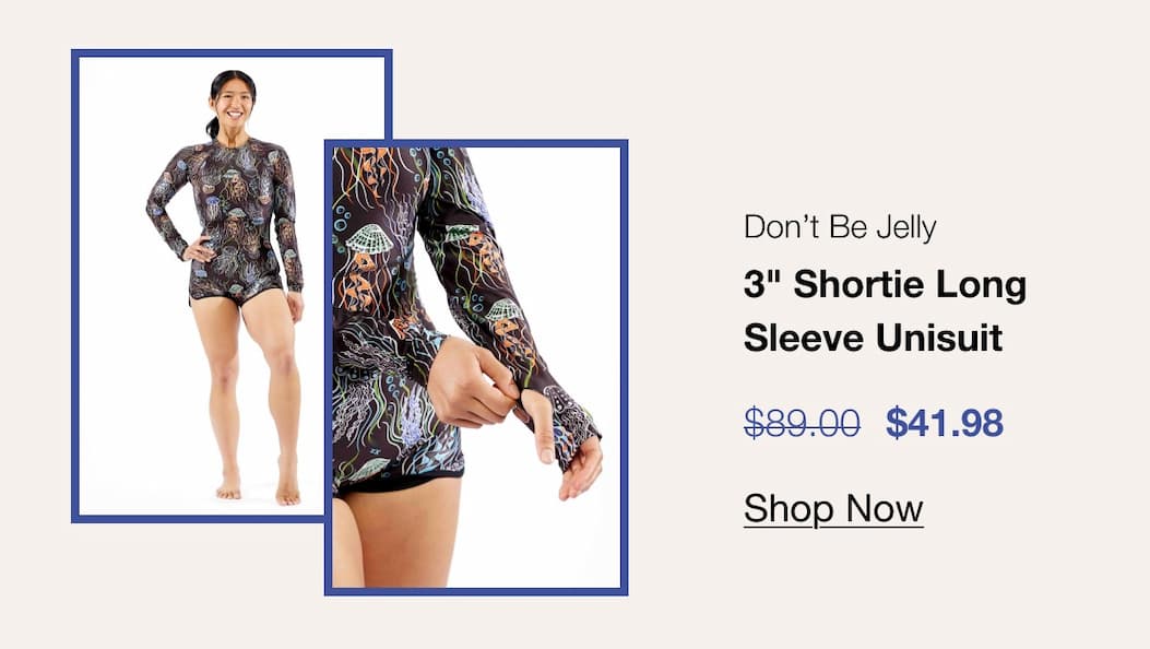 3" Shortie Long Sleeve Unisuit 