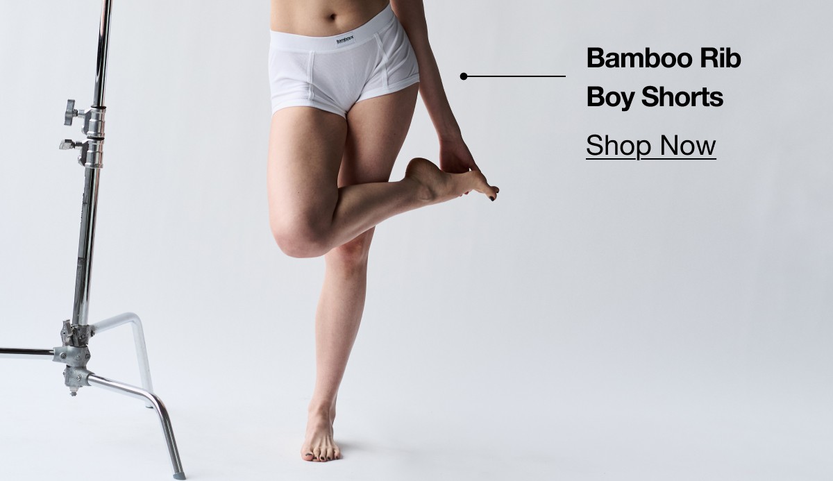 Bamboo Rib Boy Shorts