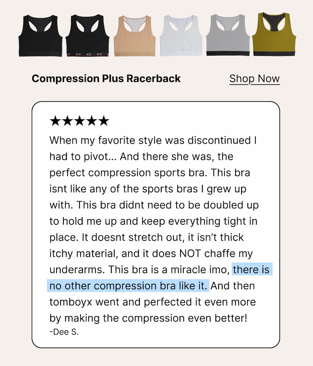 Compression Plus Racerback