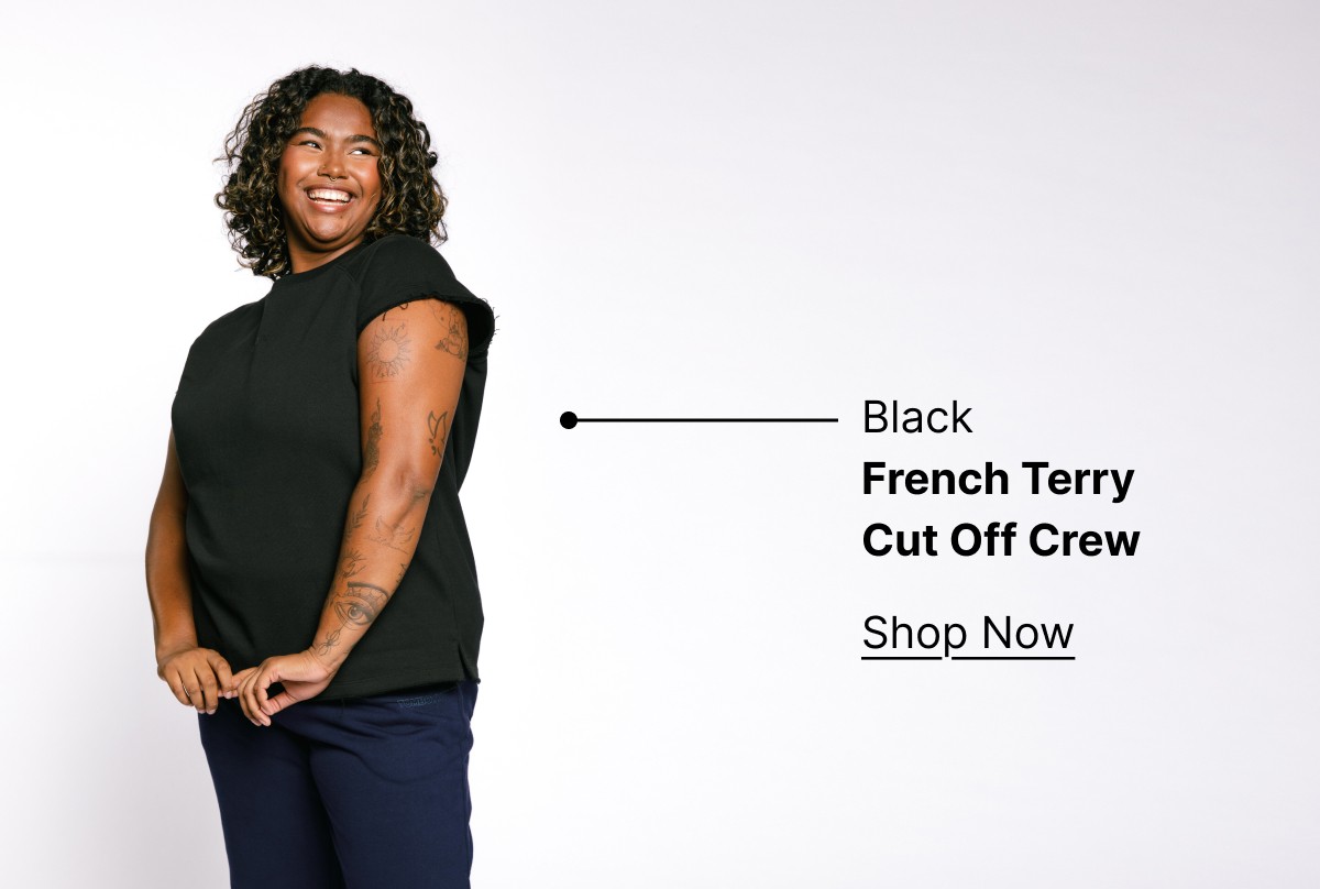 French Terry Cut Off Crew