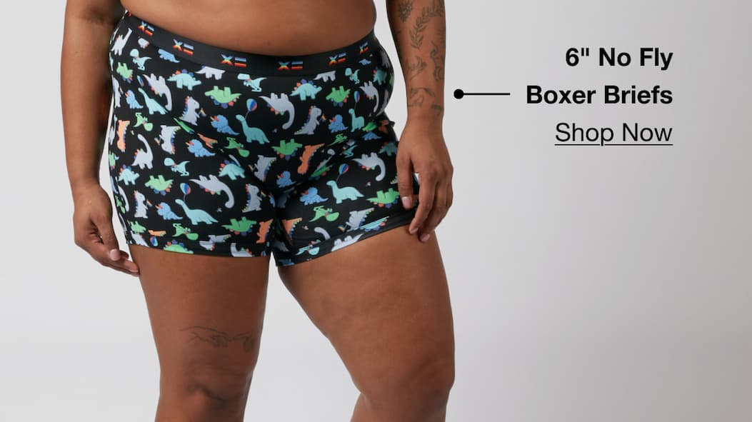 6" No Fly Boxer Briefs