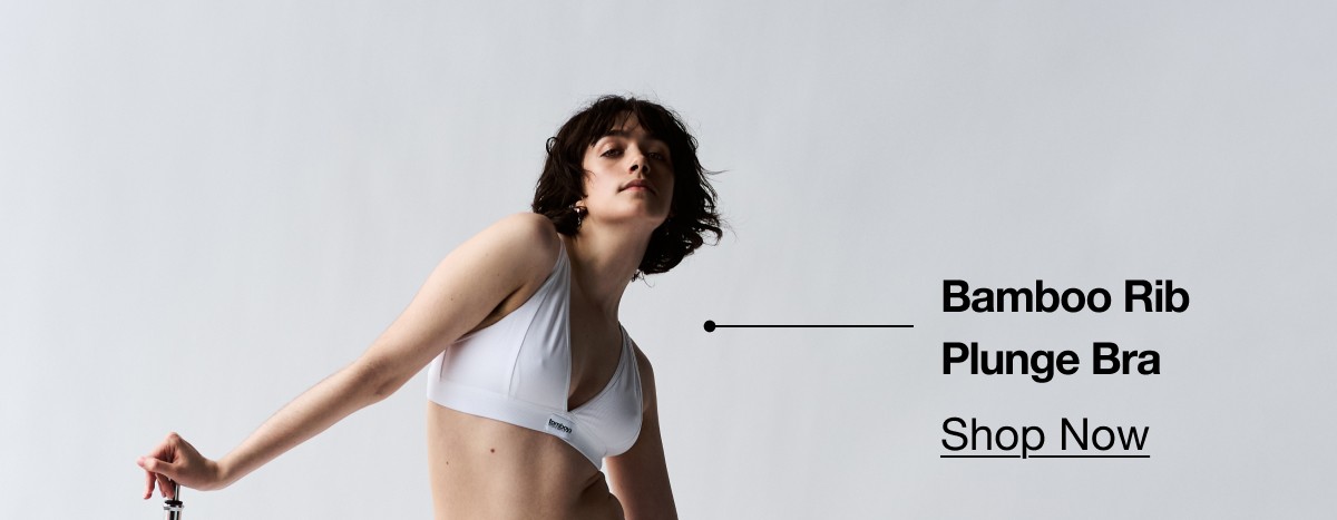 Bamboo Rib Plunge Bra