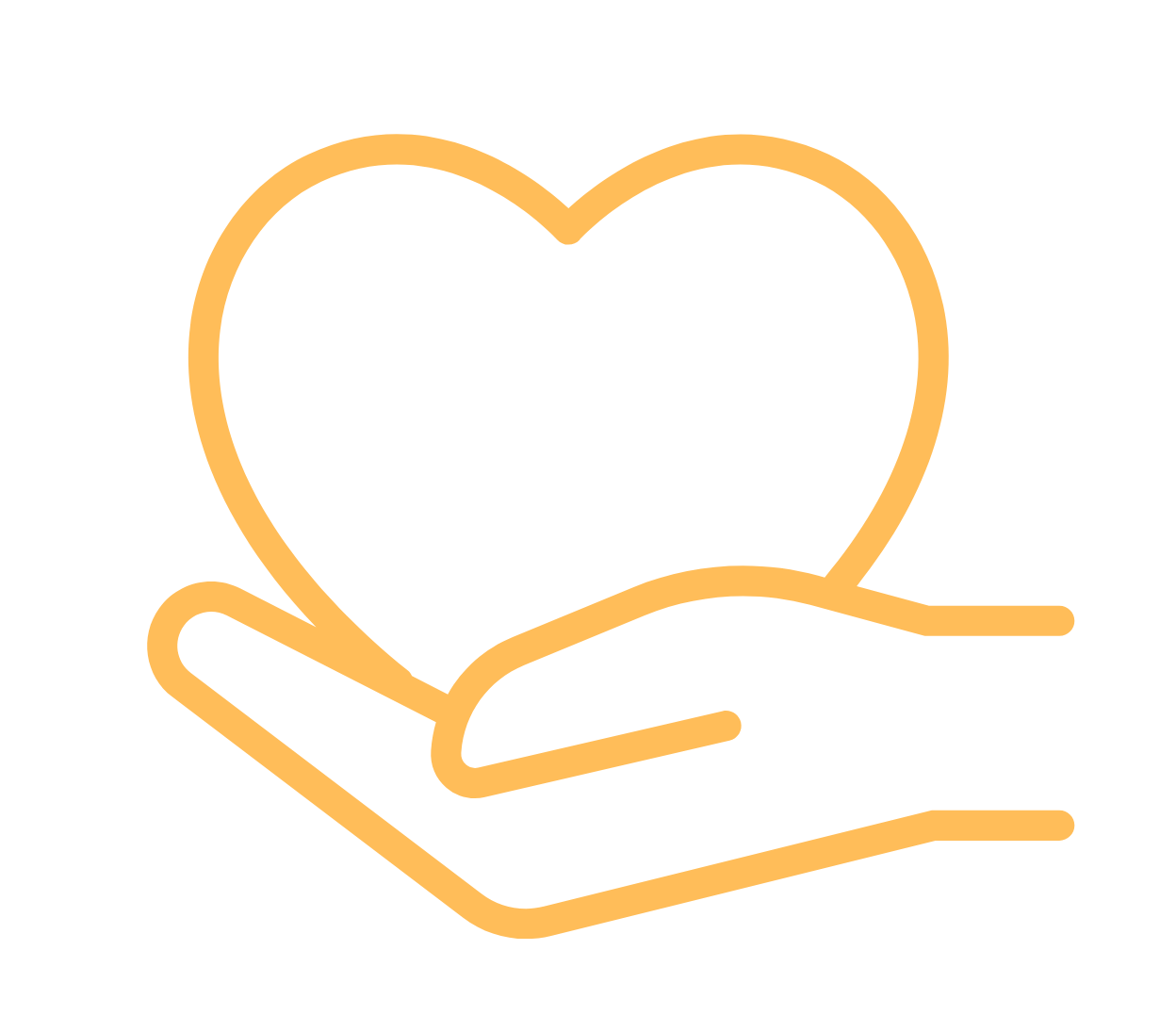 Thankful heart icon